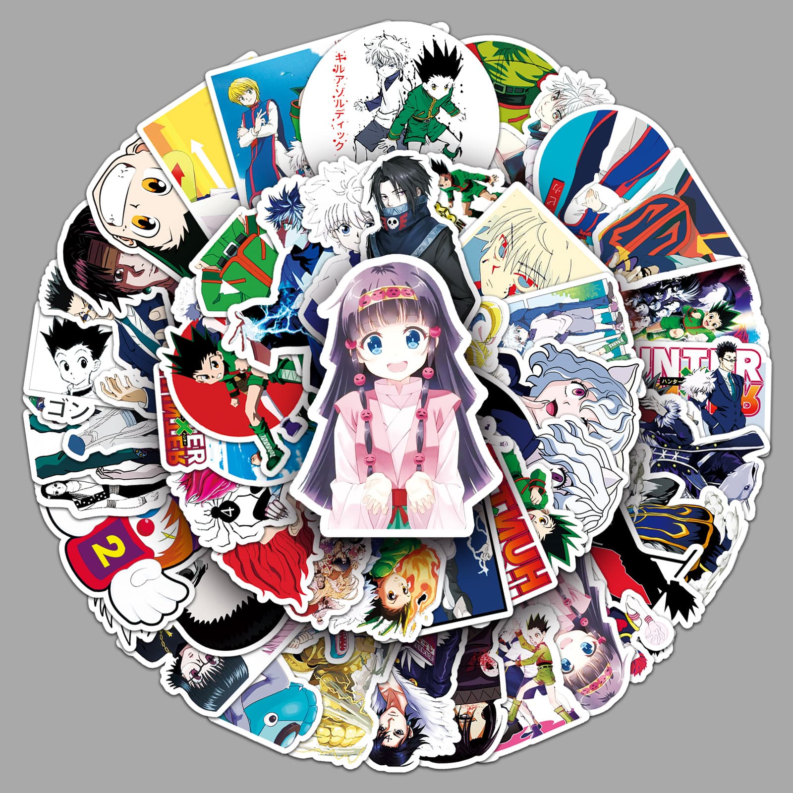 Full-Time Hunter Anime Graffiti Stickers Car Luggage Notebook Decorations Creative Trendy Decals for Laptop And Vehicle Decoration