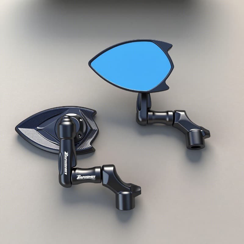 Rocket Baphomet Rearview Mirror for Electric Motorcycle, Compatible with Niu, Yadea, Ninebot, Reflector, Scooter Backup Mirror