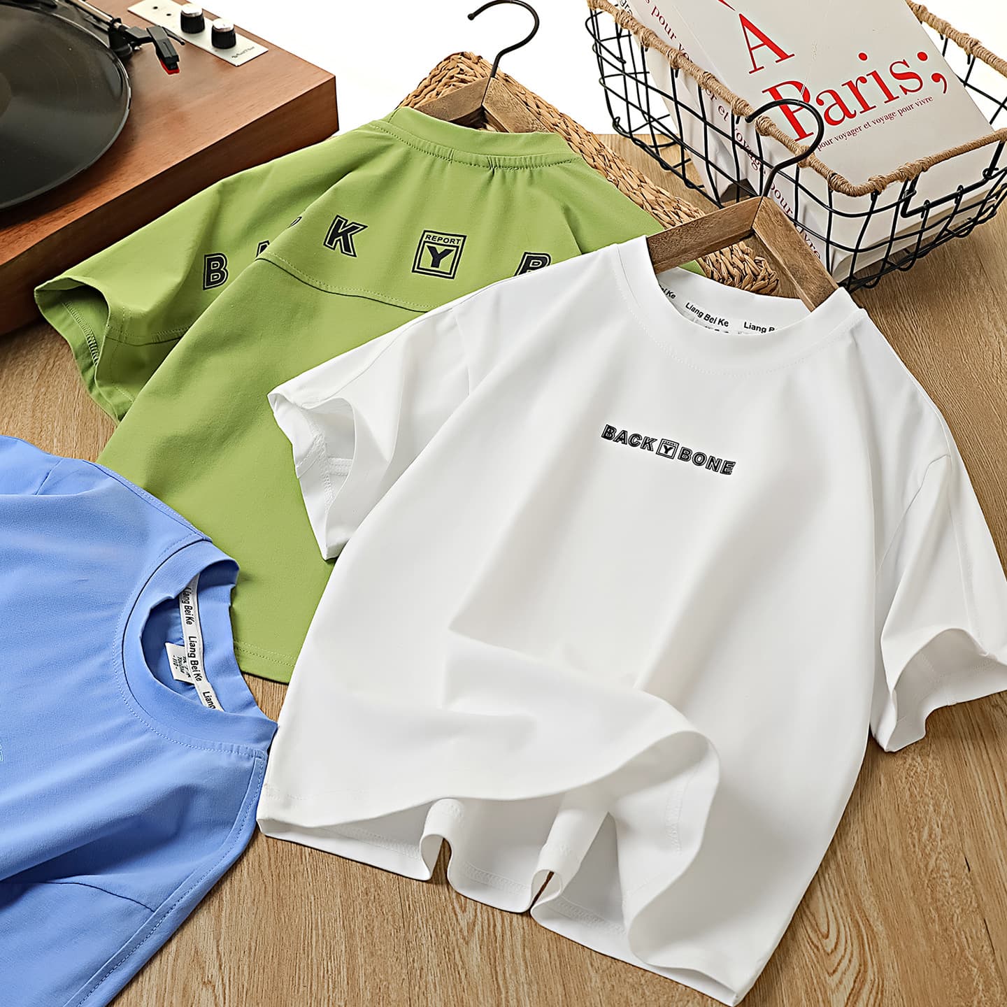 Boys Short Sleeve T-Shirt 2026 Summer Thin Style Children's Round Neck Top Fashion for Older and Middle Boys