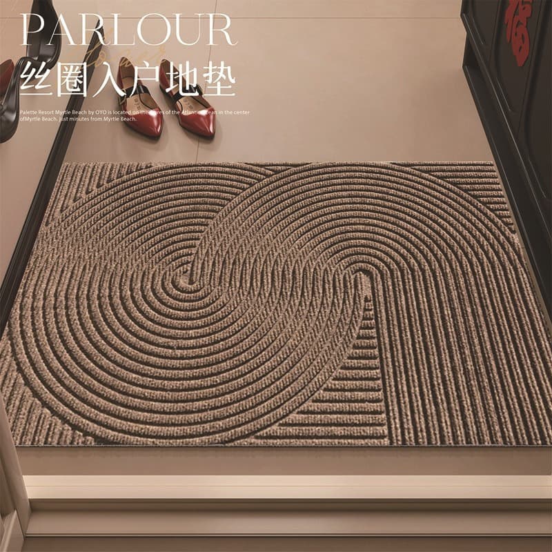Nordic Loop Pile Mat Simple Home Door Mat Durable Mud Scraper Non-Slip Floor Mat