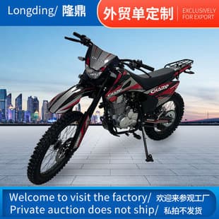 Cross-border Foreign Trade Fuel Motorcycle Longding Men's Cool Off-road Motorcycle 250CC Two-wheel Complete Vehicle Export