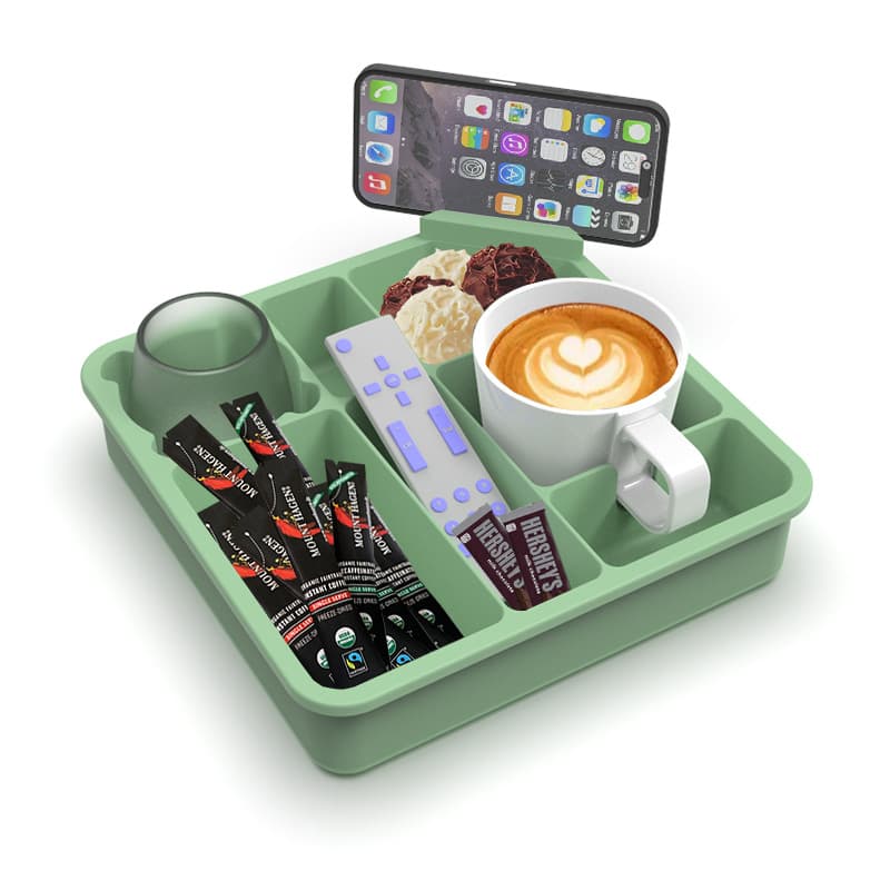 Silicone Sofa Cup and Snack Tray Portable Armrest Storage Box Home Drink and Snack Cup Holder