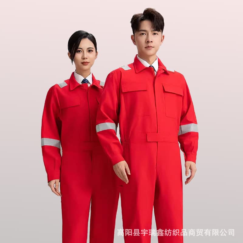 Cross-border Factory Direct Sales Bib Overall Long-Sleeve Coverall Workwear for Male Sailors, Shipyard Workers, Overseas Labor Protection Clothing