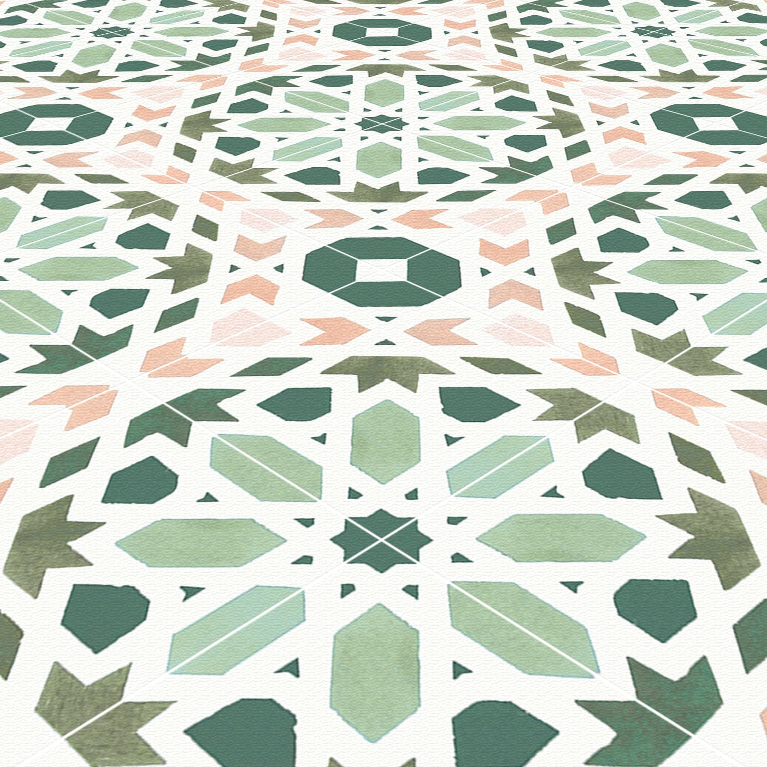 Funlife Boho Style Embossed Wall Sticker Kitchen Decorative Tile Sticker TS328