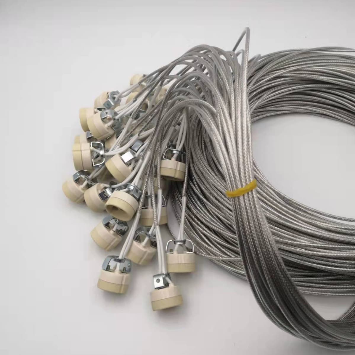 Factory Direct Fishing Line High Temperature Wire Metal Shielded Wire Teflon Outer PVC Copper Mesh Braided Fishing Net Wire Pendant Light Wire