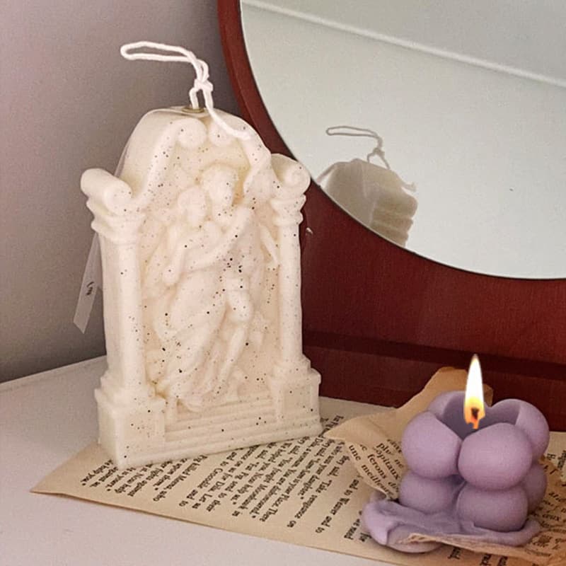 Korean Ins Arch Love Angel Scented Candle Silicone Mold DIY Angel Arch Epoxy Resin Plaster Ornament Mold