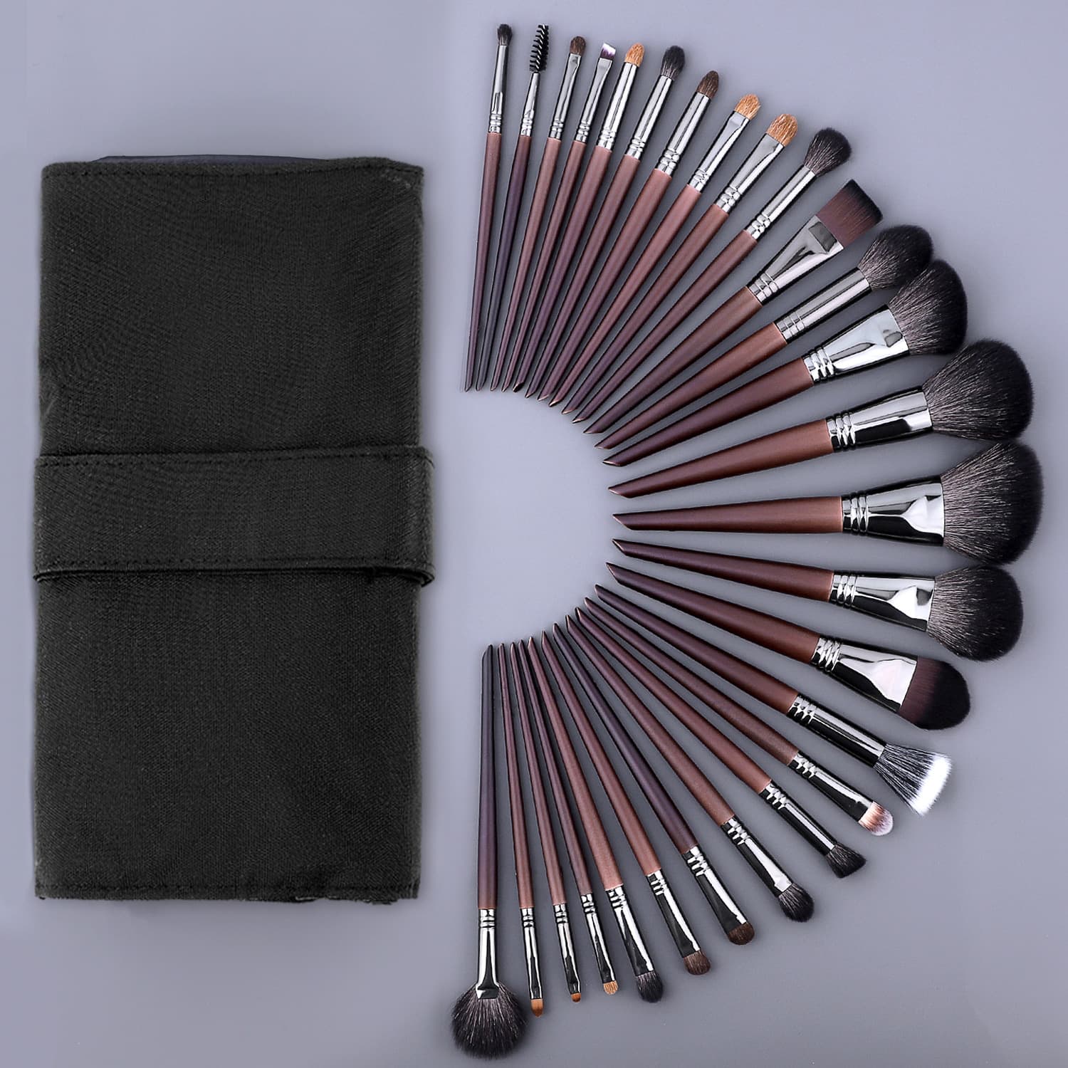 28-Piece Premium Makeup Brush Set Full Kit Professional Makeup Artist Grade Cangzhou Animal Hair Wool Brushes Makeup Training School