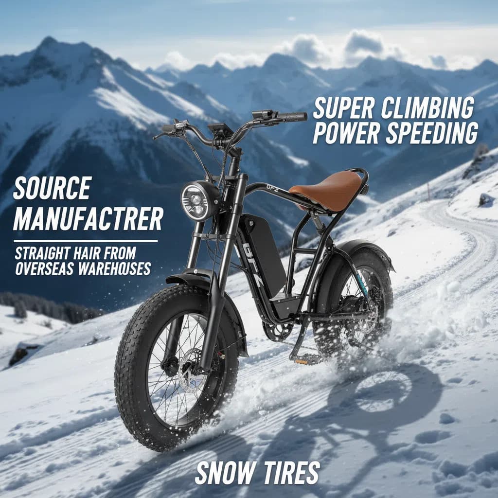 Overseas Warehouse Drop Shipping 20-Inch Hot-Selling Electric Bicycle Long-Range Electric Assist Bike Electric Motorcycle