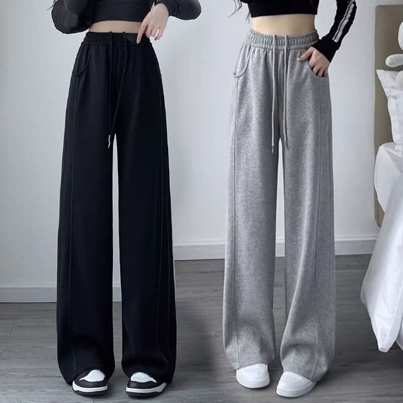 Kids Pants Girls Wide-Leg Pants Medium and Large Children Straight-Leg Pants Spring and Autumn Thin Style Fashion Trendy Loose Casual Early Spring