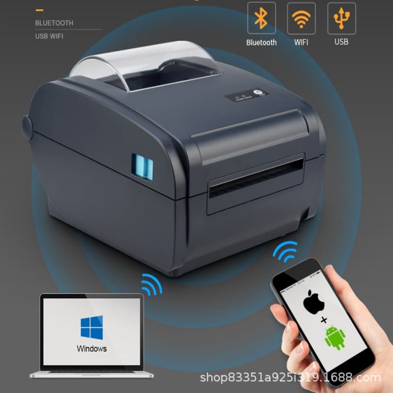 POS-9210 Bluetooth Mobile Thermal Barcode Label Printer for Stickers, Clothing Tags, and Barcode Printing