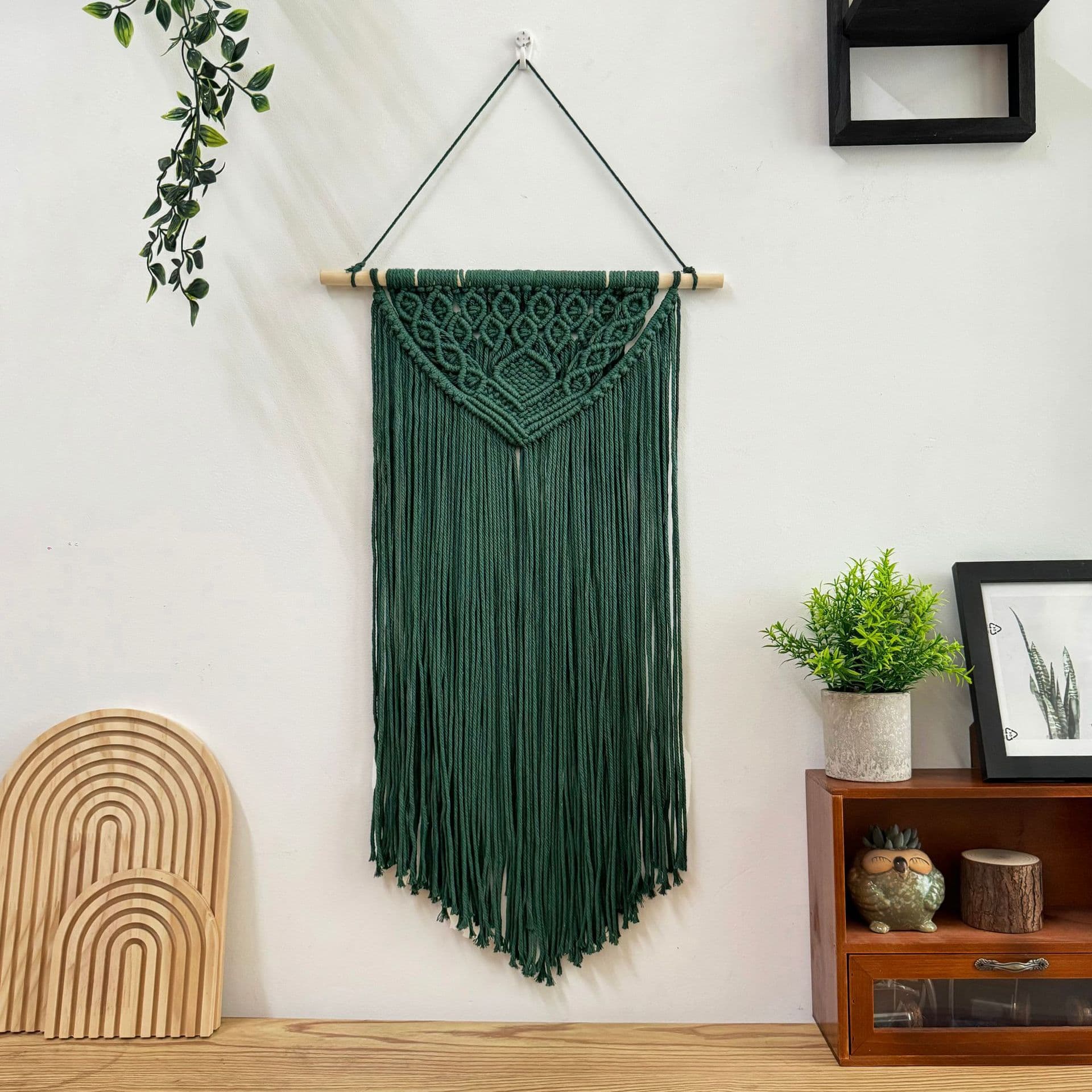 Cross-Border Bohemian Handwoven Tapestry Nordic Style Guesthouse Decor Home Wall Fringe Tapestry Wall Hanging