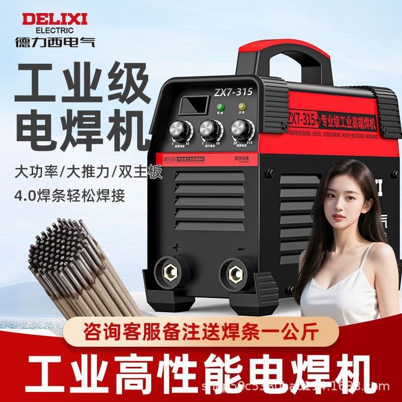 Delixi 250 Home Welder 315 High-Power Industrial Multi-Board Machine 220V/380V Dual Voltage with Complete Accessories