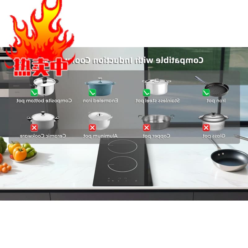 Factory Induction Cooktop with Burners, V ~ V