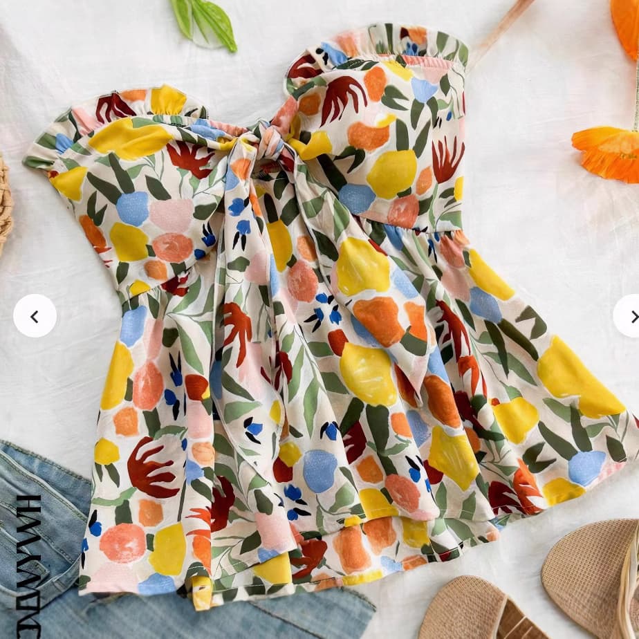 Customized Hot Girl Loose Korean Style Short Summer Sleeveless Top for Women Pure Desire Seamless Anti-Slip Strapless Tube Top