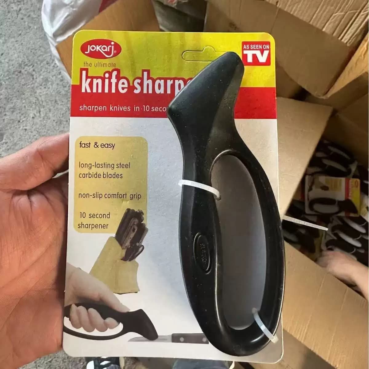 Cross-Border New Single-Head Handle-Type Knife Sharpener - Quick Sharpening Tool for Kitchen Use