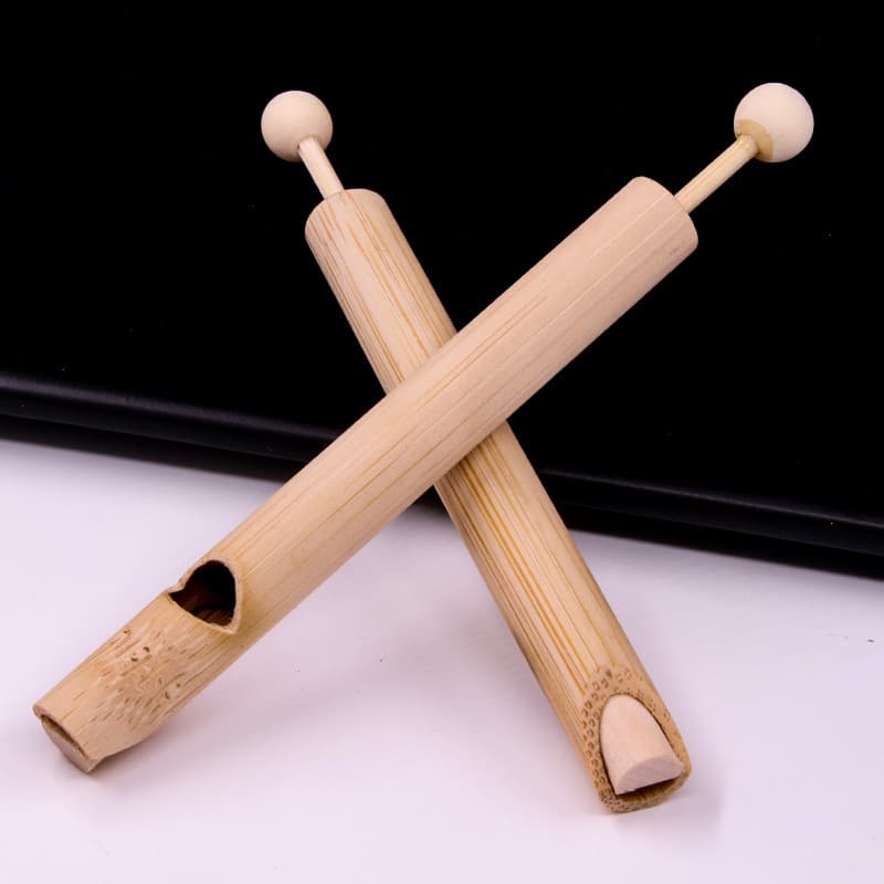Orff Children's Musical Instrument Bamboo Bird Whistle Slide Whistle Toy Flute Imitating Lark Sounds