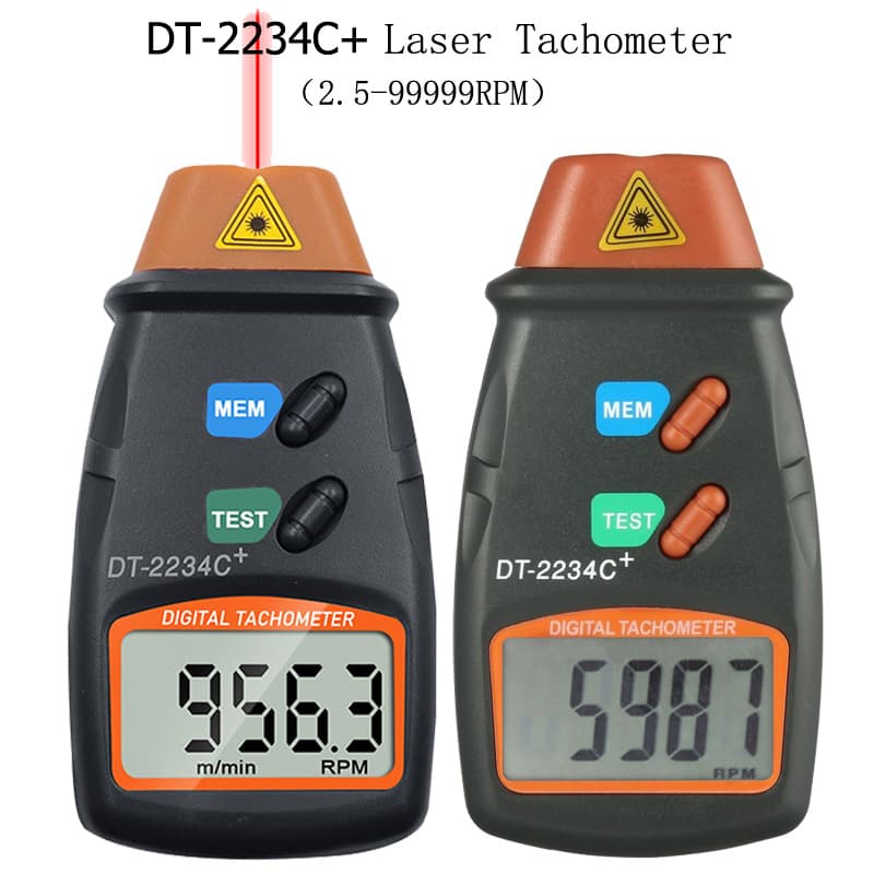 Industrial turbine tachometer digital tachometer motor speed meter engine speed measurement instrument DT2234C+
