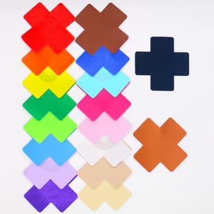 18 Colors in Stock Cross-Border Bra Tape Satin Anti-Show Through Disposable Bra Cover Sexy Breast Shaping Cross Nipple Cover Breathable