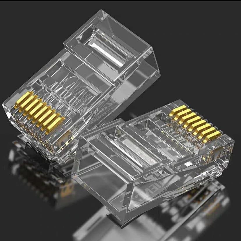 Drop Shipping/Cat6a Gigabit Connector, RJ45 Ethernet 8P8C for Surveillance Router Computer Network Connector