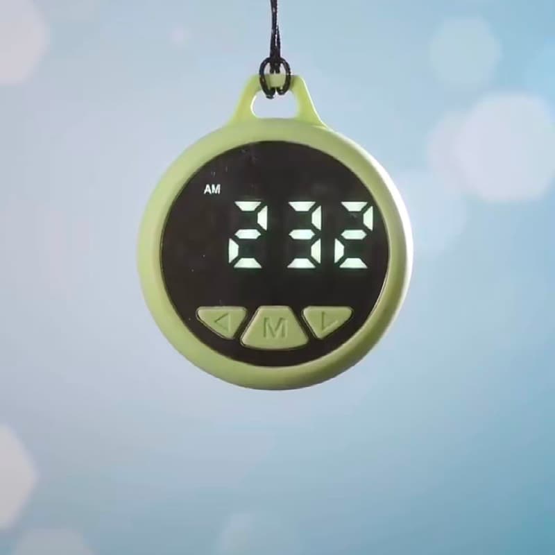 Neck Hanging LED Alarm Clock Self-Discipline Tool Dual-Use Timer Electronic Digital Display Silent Perfect for Lazy People