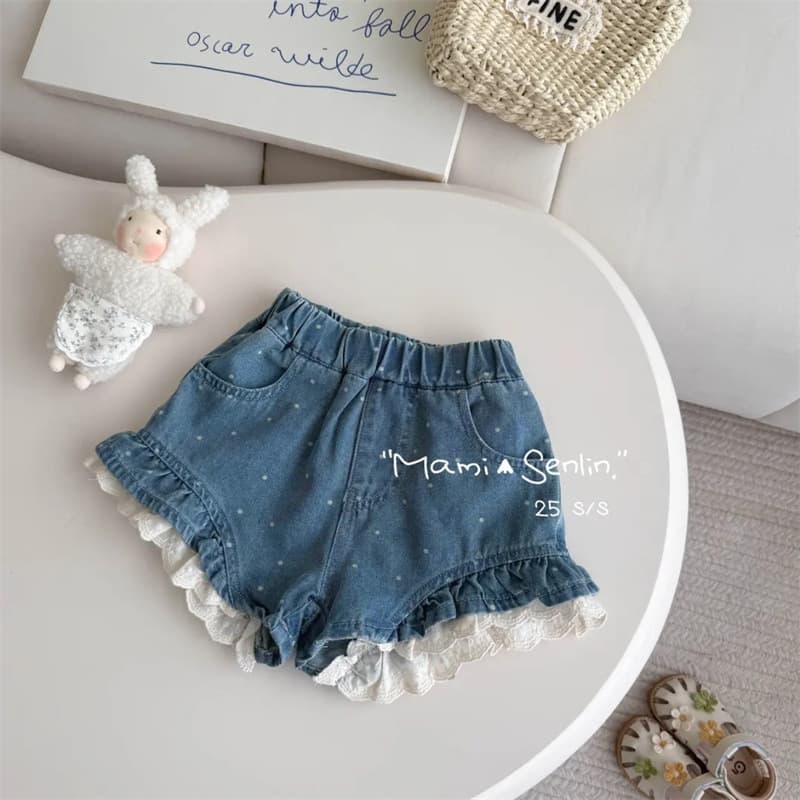 Tianxiaosi Girls Denim Shorts 2025 Summer Thin Baby Girl Shorts Children's Jeans Baby Wear Shorts