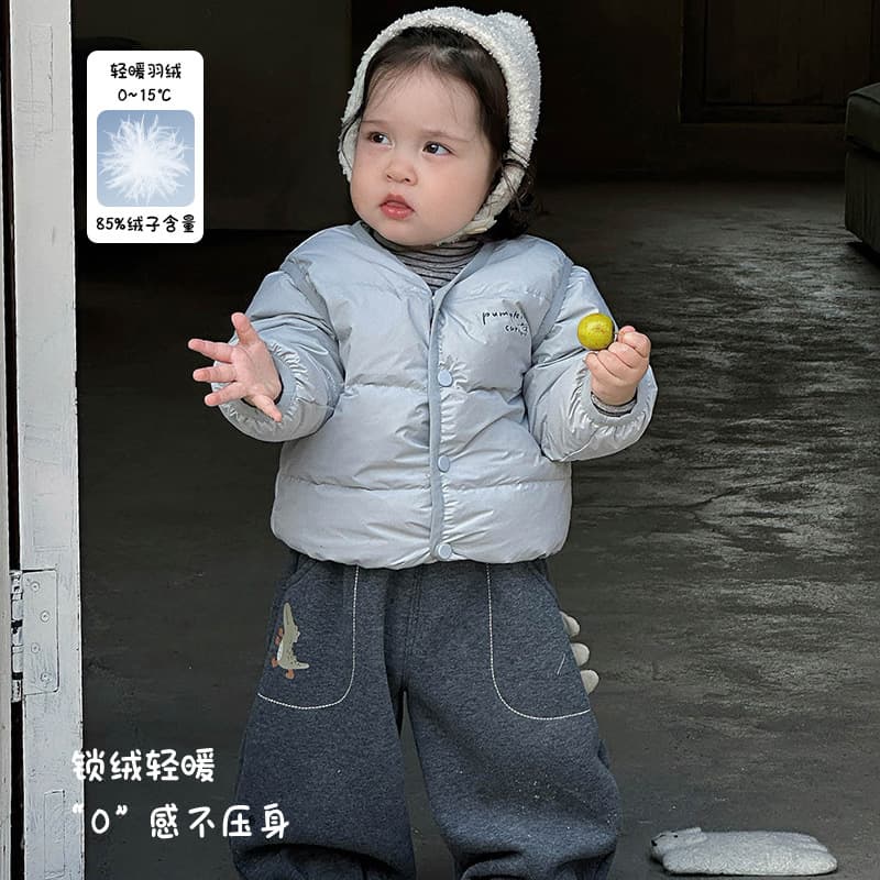 Baby Down Inner Layer for Autumn and Winter, Thickened White Duck Down Coat for Infants and Toddlers, Warm Outerwear, Category A