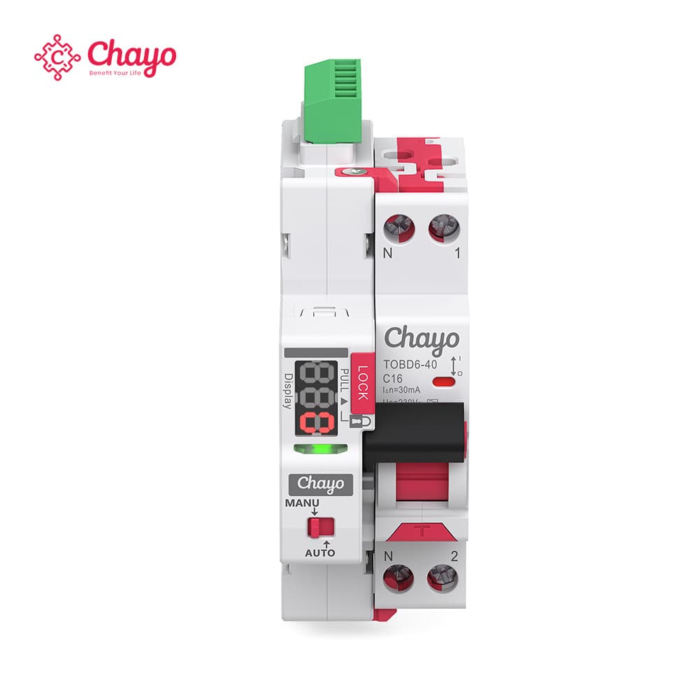 Type A Auto Reclosing RCBO Residual Current Circuit Breaker with Leakage Protection, Export Special Chayo