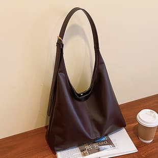 Vintage Commuter Textured Shoulder Bag for Women 2025 Popular Korean Style Armpit Bag Tote Fashionable