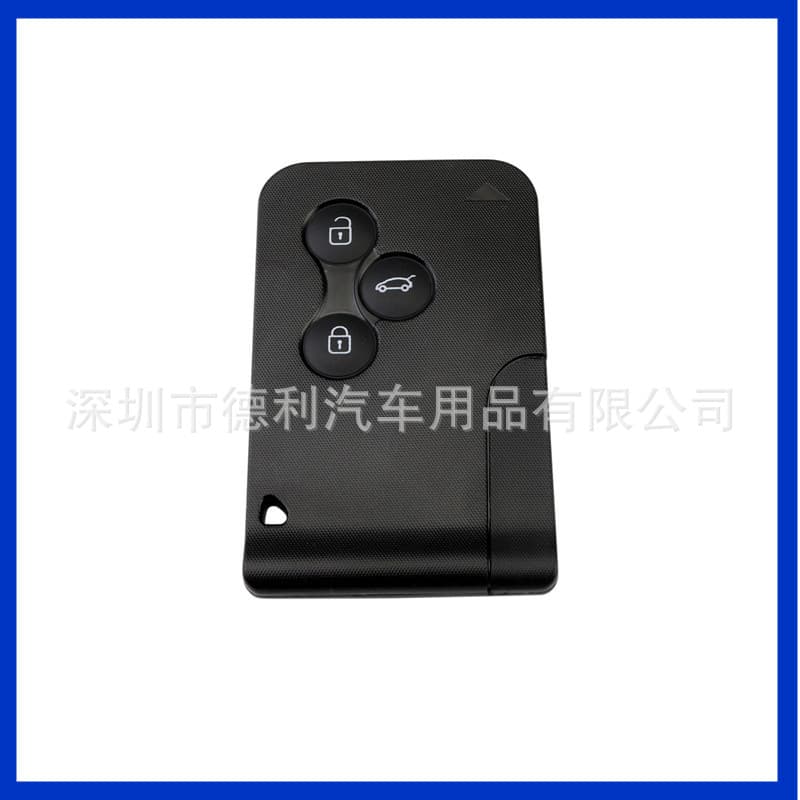 For Renault Megane Car Key 3-Button PCF7947 Chip 433MHz FSK Snap-On Shell Removable