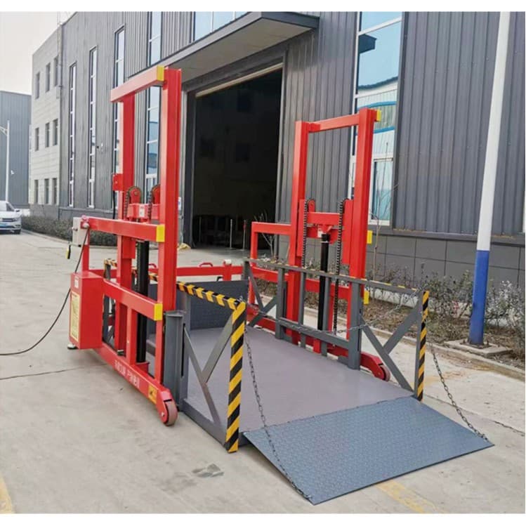 Loading and unloading platform, mobile storage logistics handling lifting, movable hydraulic lifting machine, processing customization.