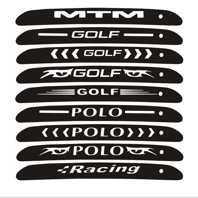 Carbon Fiber Car Modification Sticker for Golf 6, New Polo, Bora, Tiguan High-Mount Brake Light Sticker Rear