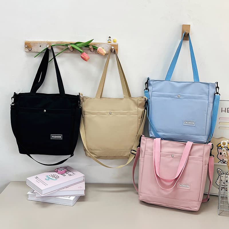 Portable Nylon Fabric Bag Large Capacity Student Tutoring Bag Crossbody Bag Versatile Trendy Shoulder Bag Travel Bag Women's Bag