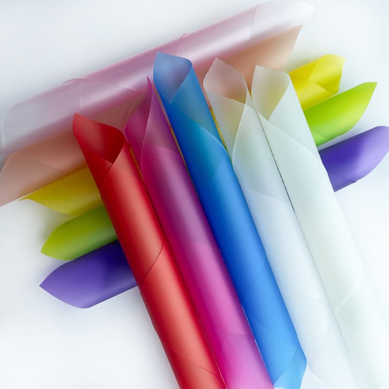 Factory direct colored semi-transparent double-sided matte frosted TPU elastic film 0.5mm polyurethane film wholesale
