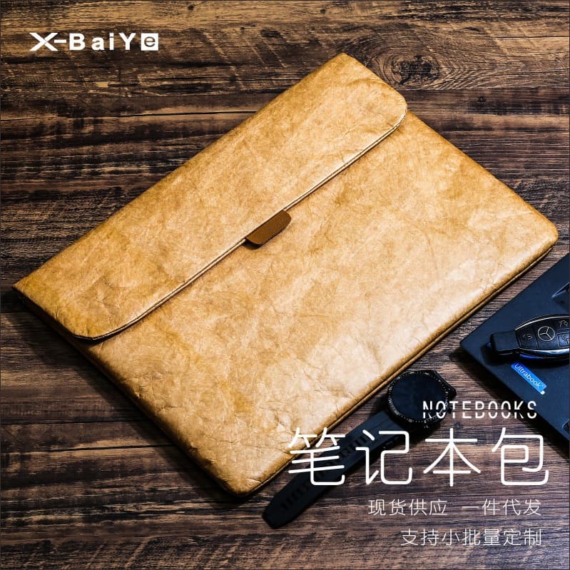 Factory Direct Waterproof and Wear-Resistant DuPont Tyvek Wrap-Around Handheld Notebook and Tablet Sleeve