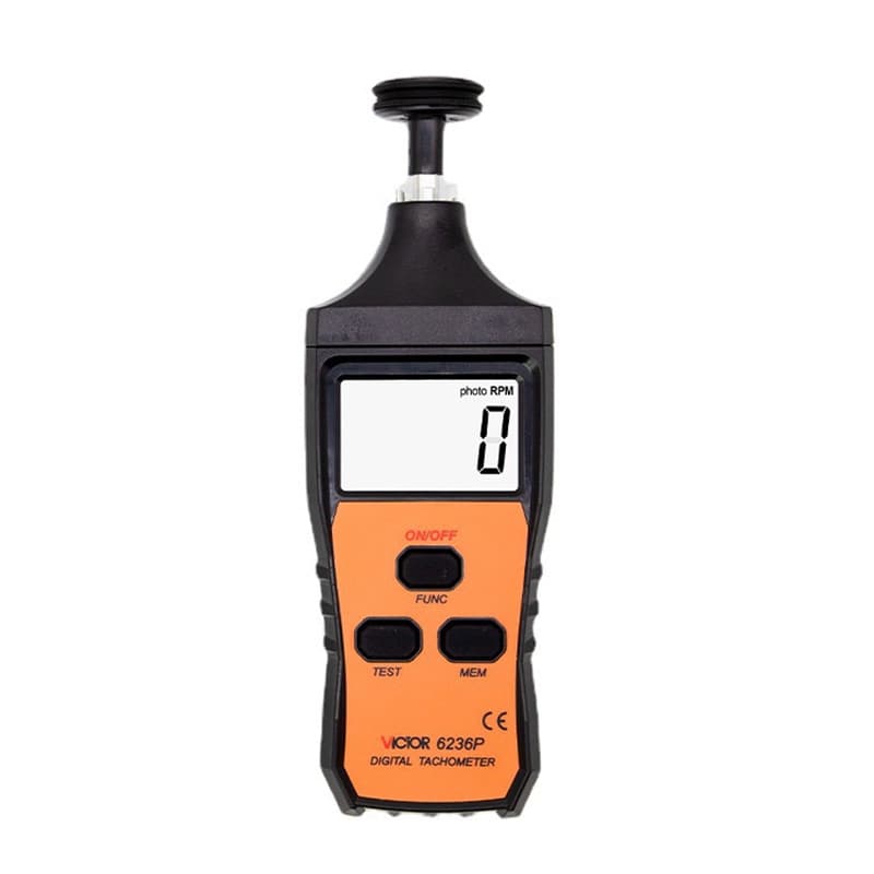 VICTOR 6236P Laser Tachometer Non-Contact Digital RPM Meter Speed Tester