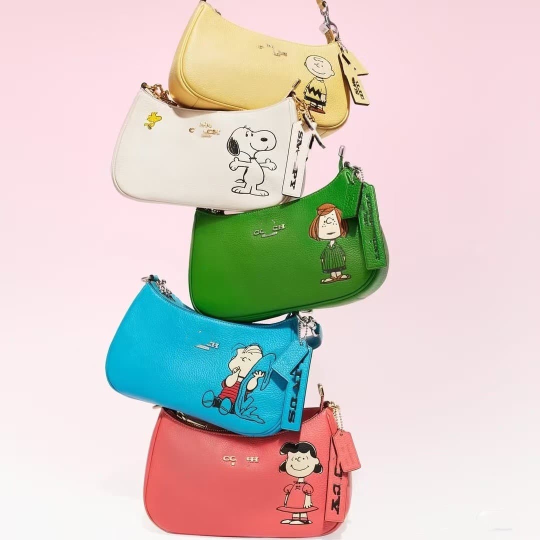 Coach Snoopy Teri underarm bag LV women's bag mahjong bag fragrant brioche crescent bag single shoulder crossbody chain bag
