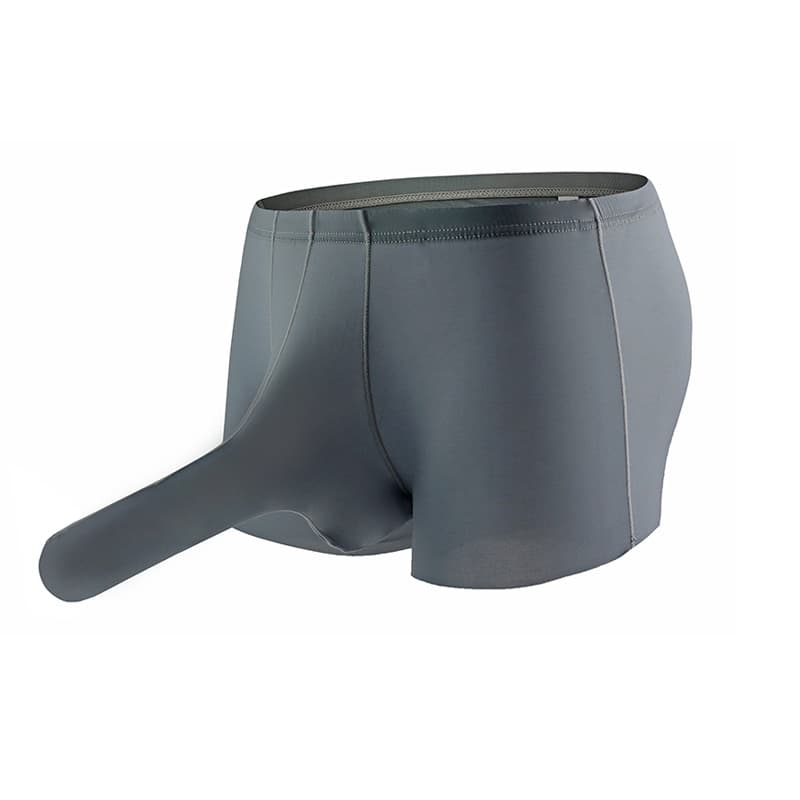 Men's Underwear Men's Ice Silk Bullet Separate Sexy Comfortable Breathable Seamless Boxers