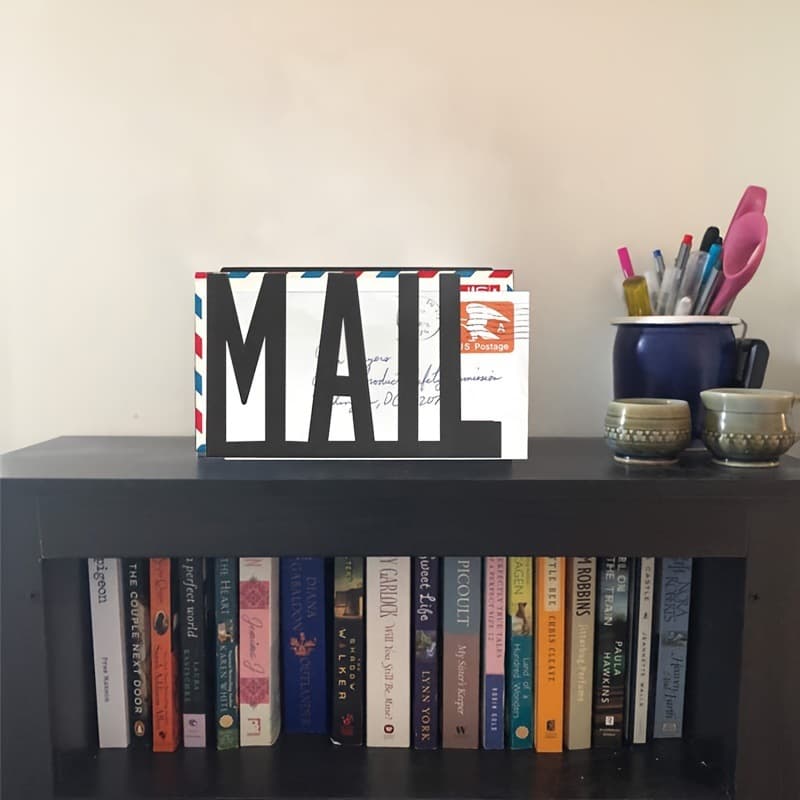 European and American MAIL iron art storage rack desktop organization file storage rack stamp envelope storage rack cross-border storage rack
