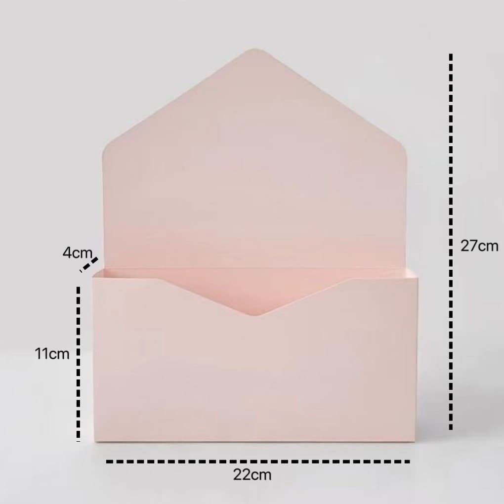 Kraft Paper Envelope Bouquet Packaging Box Foldable DIY Handheld Floral Bouquet Flower Arrangement Empty Box Wholesale