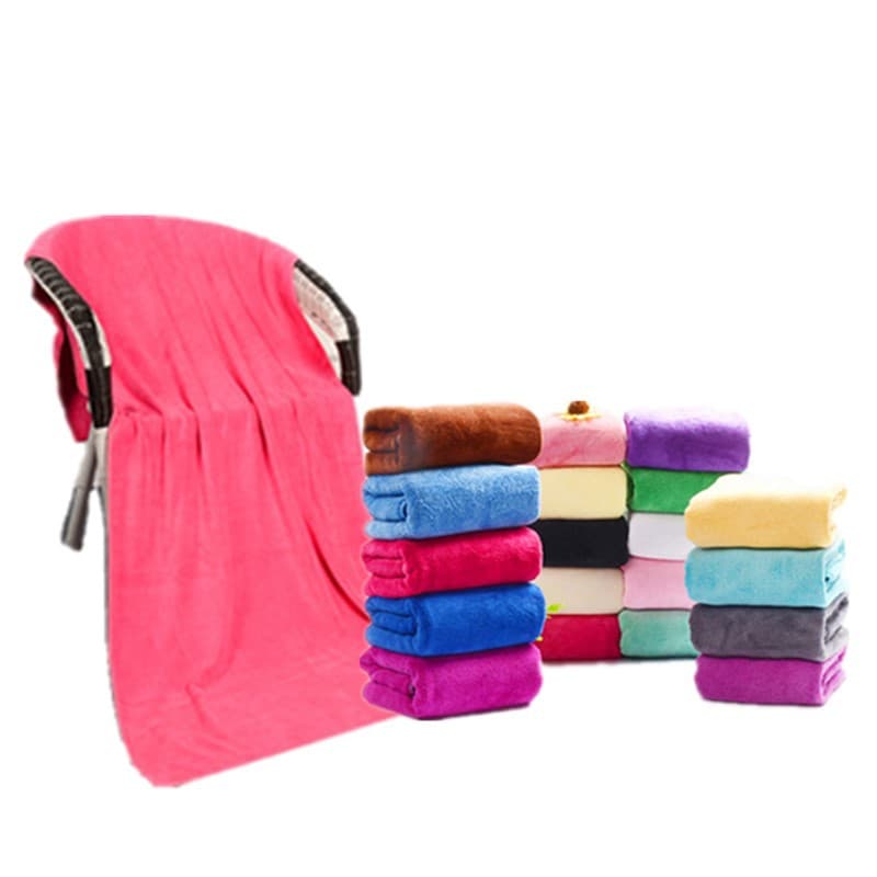 Bath towel is absorbent and soft, adults can wear it and wrap it for bathing. Hotel beach towel, large towel, wholesale custom logo large towel.