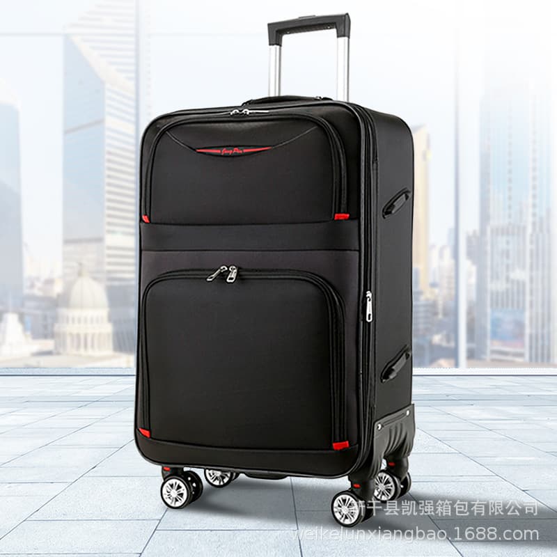 Large Capacity Oxford Cloth Trolley Luggage, Men's Suitcase with Universal Wheels and Password Lock, Business Travel Case for Women
