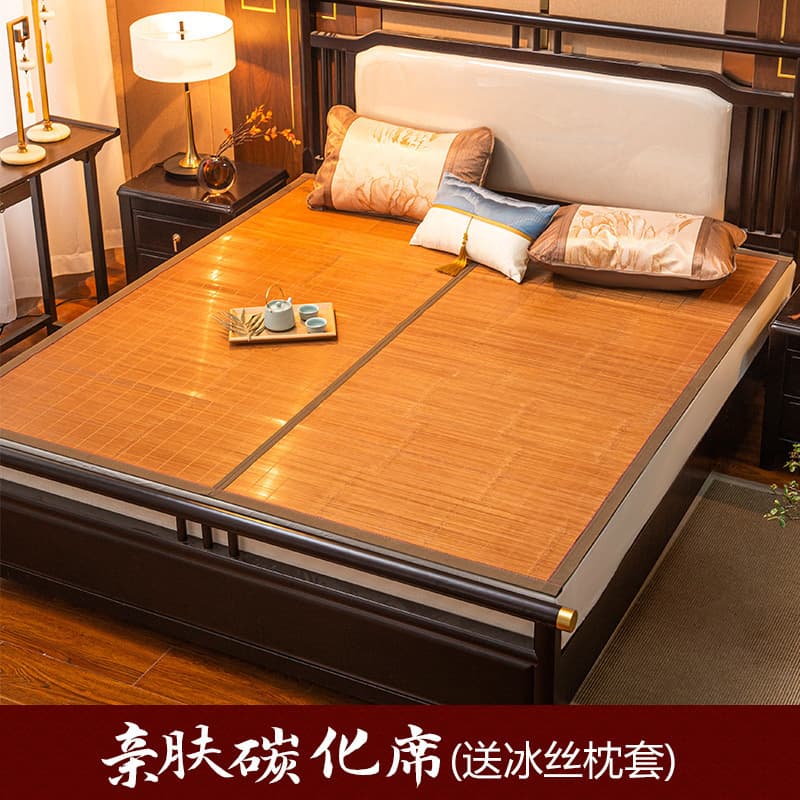 New summer student cool mat for dormitory bunk beds, single bed bamboo cool mat, double-sided bamboo mat, street stall cool mat wholesale.
