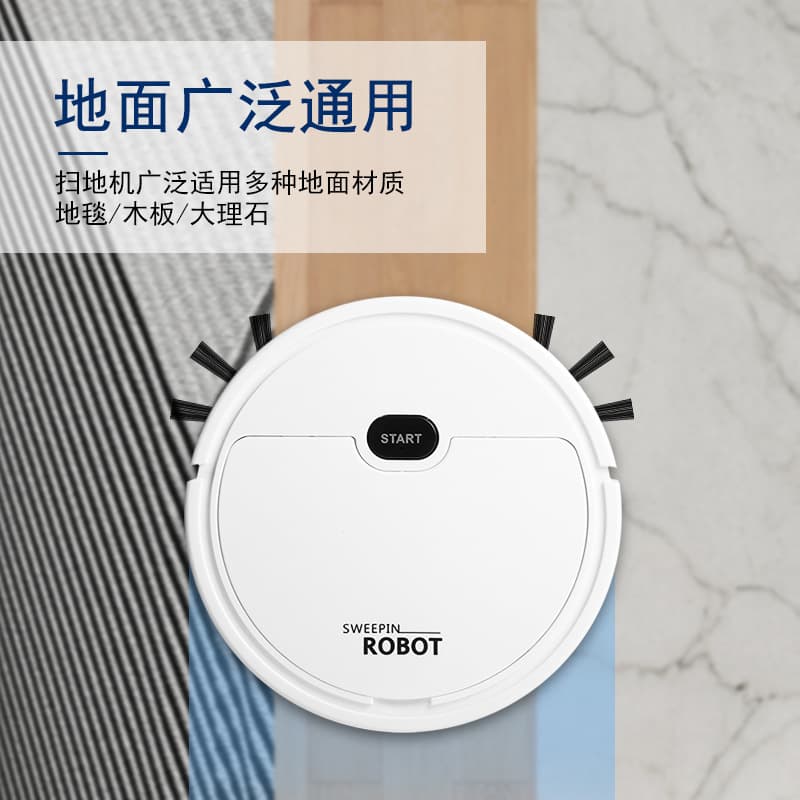Cross-border hot selling intelligent fully automatic sweeping robot household mini cleaning machine rechargeable vacuum cleaner gift wholesale