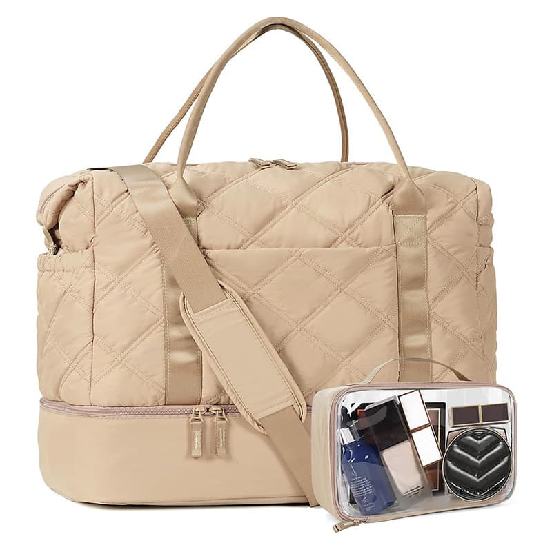 Amazon New Quilted Travel Duffle Bag Weekend Overnight Bag Carry Hospital Bag Travel Gym