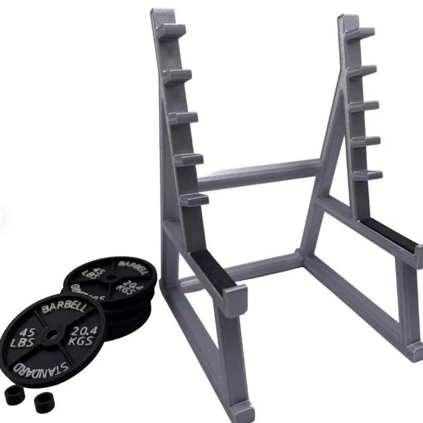 Fitness Center Weightlifting Barbell Pen Holder Unique Deep Squat Office Stand