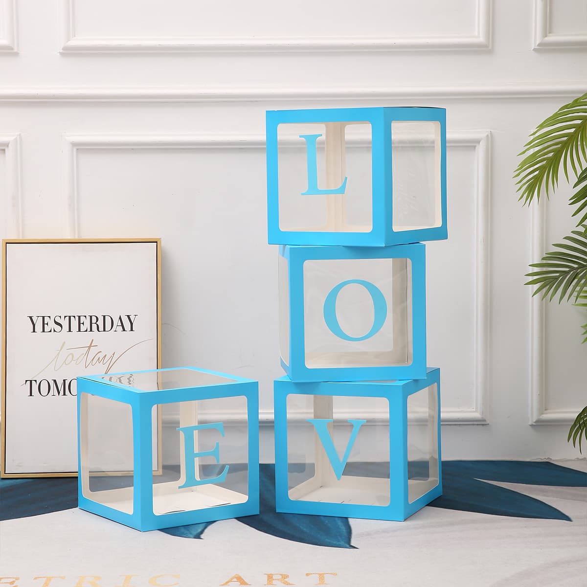 Balloon Box BABY Box Baby Banquet Birthday Party Decoration LOVE Box Wedding Arrangement Balloon Display Box