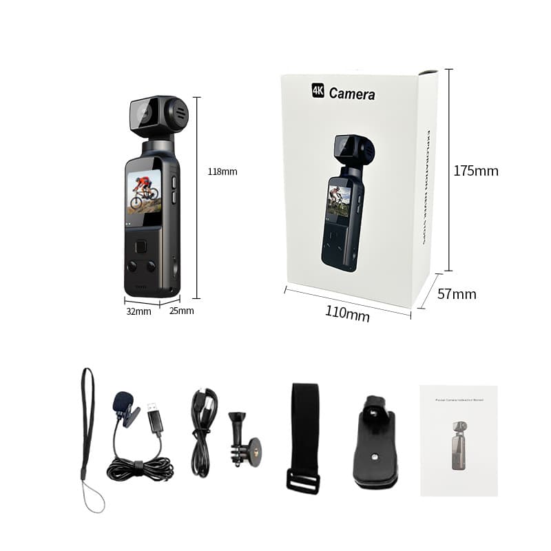 4K Motion Camera with 5KEIS Handheld Pocket Camera Camcorder