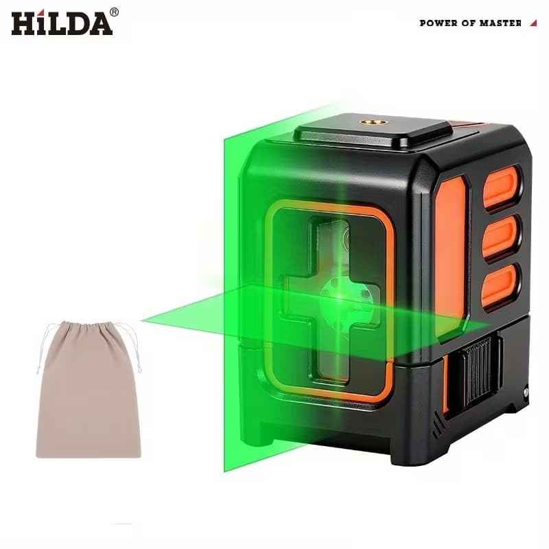 New Mini 2-Wire Laser Level High-Precision Strong Light Thin Line Leveling Instrument Small Leveling Line Projection Instrument Wholesale