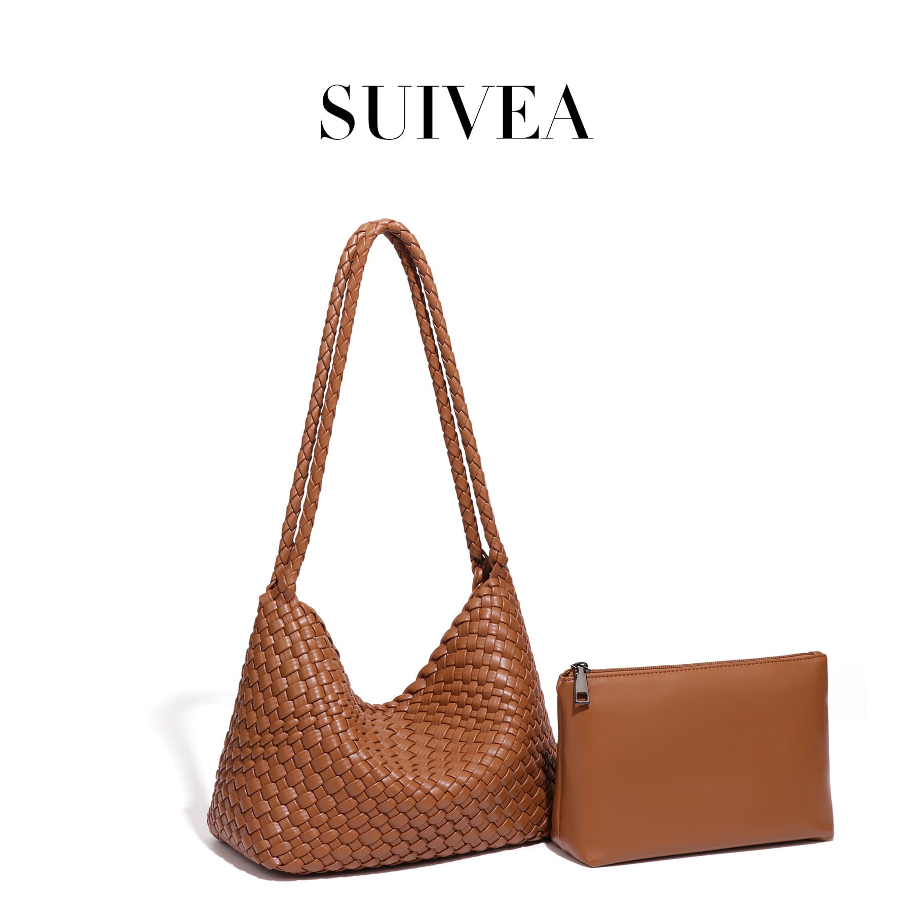 Woven women's bag 2026 high-end lazy style tote bag large capacity single shoulder armpit bag fashionable mother-in-law handbag