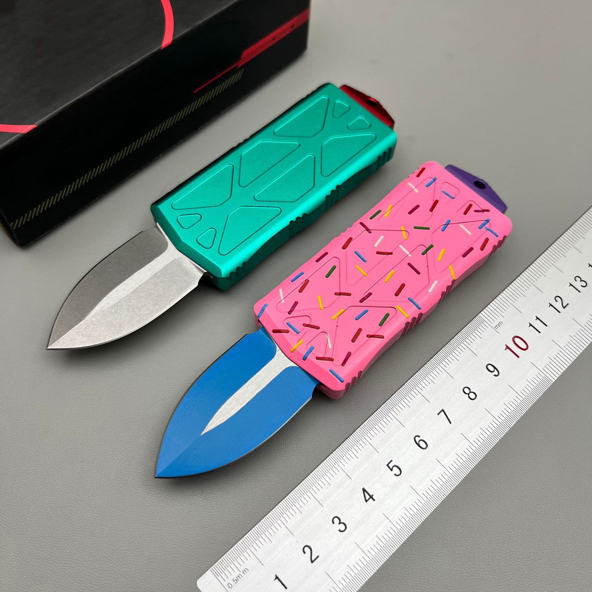 Hot Selling Microtech Flying Fish Donut Bounty Hunter Edition Small Knife Outdoor Camping Portable Multi-Function Tool